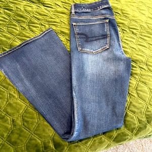 American Eagle Boho Artist Wide Leg Flare Jean